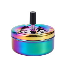 Modern Luxury Stainless Steel Rotating Ashtray