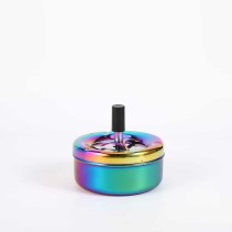 Modern Luxury Stainless Steel Rotating Ashtray