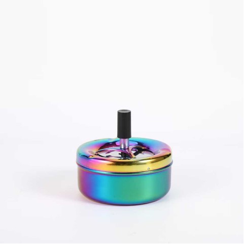 Modern Luxury Stainless Steel Rotating Ashtray