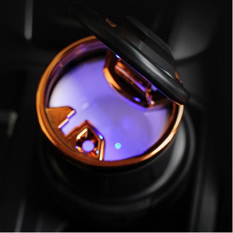 Matte Black ABS Desktop Ashtray
