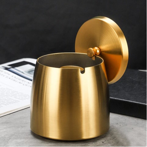 Windproof Stainless Steel Ashtray