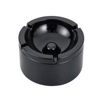 Easy-to-clean round windproof ashtray
