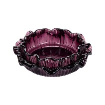 High-Transparency Thickened Lotus-Edge Cigar Ashtray