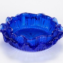 High-Transparency Thickened Lotus-Edge Cigar Ashtray