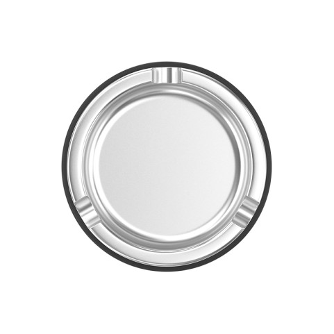 Small portable silver non-slip ashtray