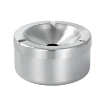 Brushed Champagne Gold Windproof Ashtray with Lid