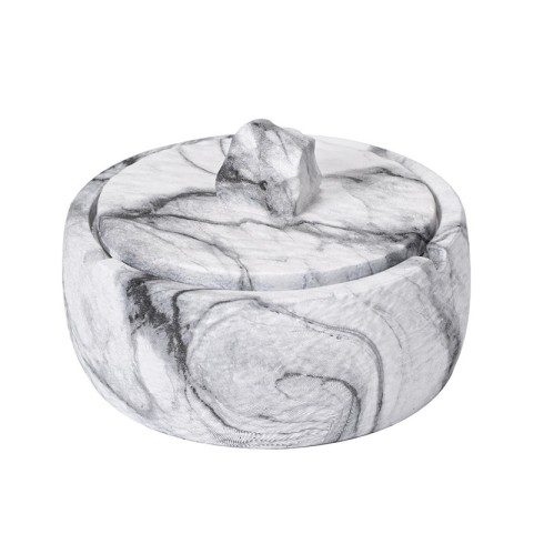 Outdoor Windproof Round Ashtray with Lid