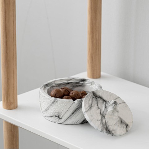 Outdoor Windproof Round Ashtray with Lid