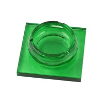 Modern Green Square Ashtray with Base