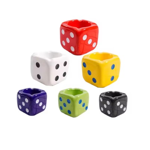 High-Quality Creative Square Dice-Shaped Ashtray