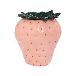 Dust-proof ashtray in a cute pinkish strawberry design