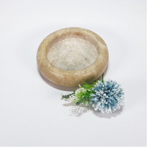 Classic rounded thick smoke-proof portable ashtray