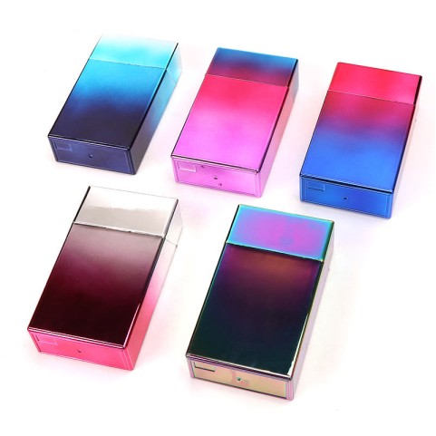 Stylish gradient electroplated ABS plastic cigarette case