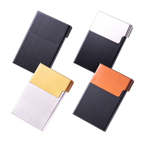 Ultra-slim stylish professional-grade aluminum alloy metal cigarette case