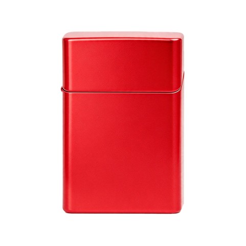 Stylish and Creative Portable Metal Cigarette Case with Hinged Lid