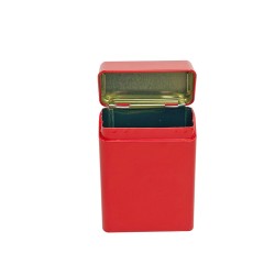 Stylish and Creative Portable Metal Cigarette Case with Hinged Lid