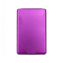 Purple aluminum alloy ultra-thin lightweight cigarette case