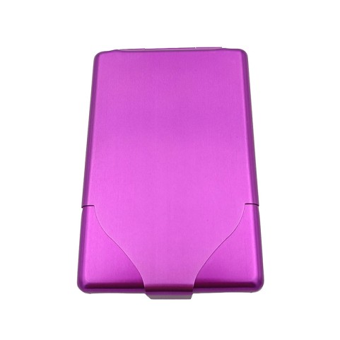 Purple aluminum alloy ultra-thin lightweight cigarette case