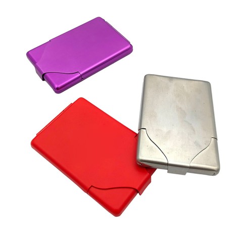 Purple aluminum alloy ultra-thin lightweight cigarette case