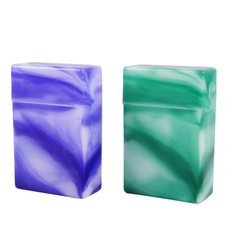 Waterproof and crush-resistant hard plastic cigarette case