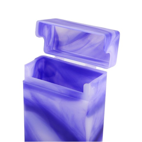 Waterproof and crush-resistant hard plastic cigarette case