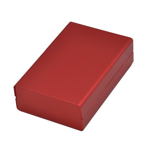 Premium Silver Fine-Sandblasted Portable Cigarette Case
