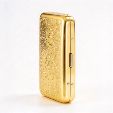 Mini Portable Gold Vintage Waterproof Cigarette Case