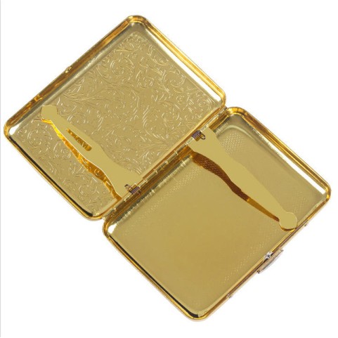 Mini Portable Gold Vintage Waterproof Cigarette Case