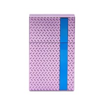 Portable Large-Capacity Color-Block Plastic Cigarette Case