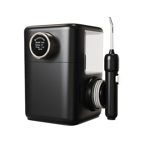 Black Adjustable Water Flosser with LED Display