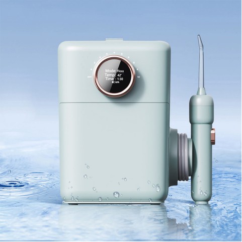Black Adjustable Water Flosser with LED Display