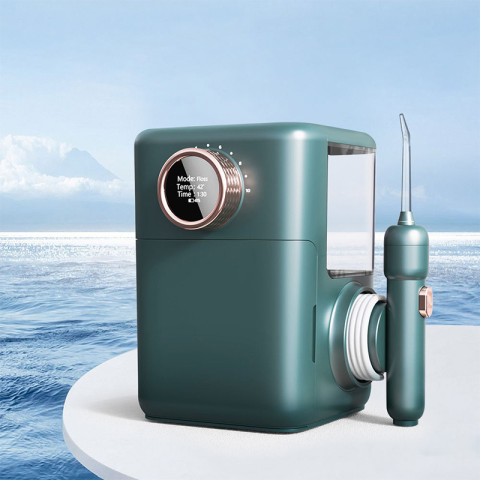 Black Adjustable Water Flosser with LED Display