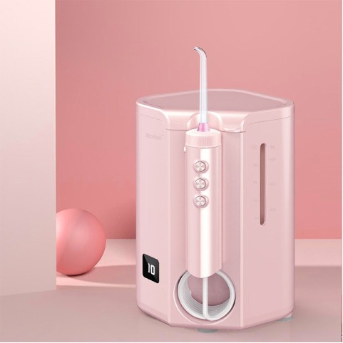 Pink Cordless Electric Countertop Water Flosser