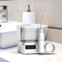 White Cordless Electric Countertop Water Flosser
