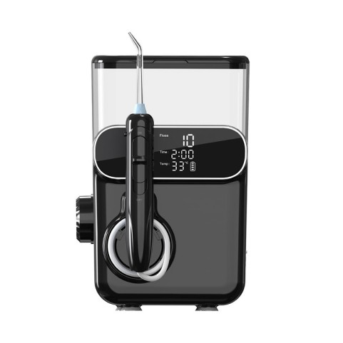 White Desktop Water Flosser with UV Sanitizer