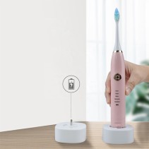 Solid-Color High-Frequency Bright White Electric Toothbrush