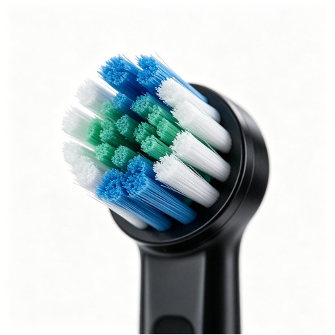 White IPX7 Waterproof Rotating Electric Toothbrush
