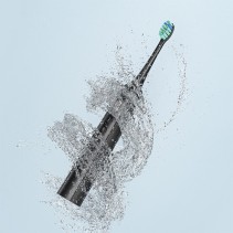 Black 3-in-1 Ultrasonic Electric Toothbrush