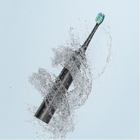 Black 3-in-1 Ultrasonic Electric Toothbrush