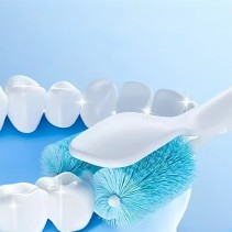 Dual-Head 360-Degree Waterproof Electric Toothbrush