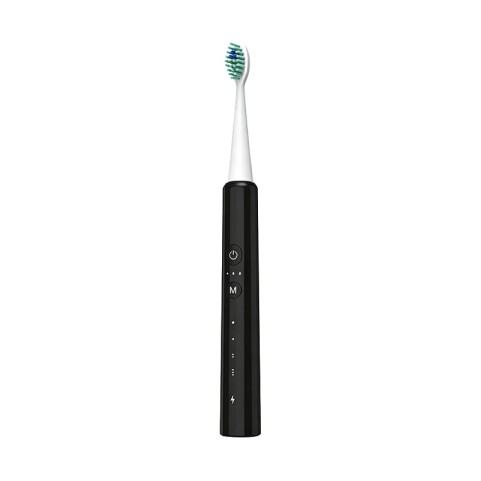 Black Portable USB-Rechargeable Electric Toothbrush