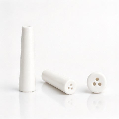 Conical 3-hole black ceramic filter cigarette holder