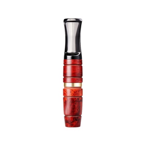 Vintage Red Wood-Grain 9mm Ultra-Slim Filter Cigarette Holder