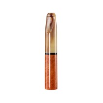 Glossy mahogany-colored detachable cigarette holder with filter
