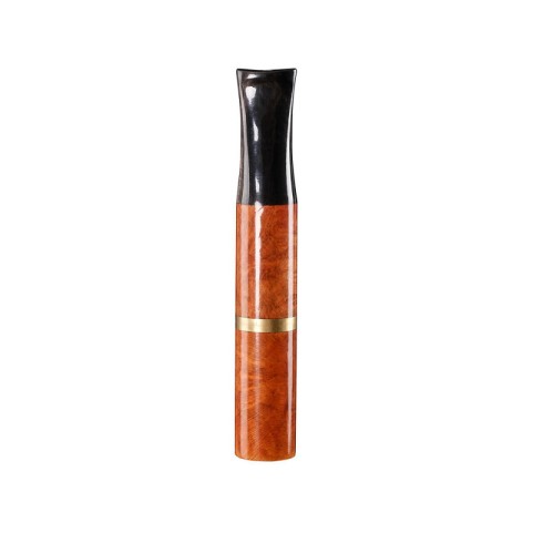 Glossy mahogany-colored detachable cigarette holder with filter