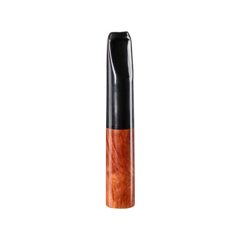 Glossy mahogany-colored detachable cigarette holder with filter