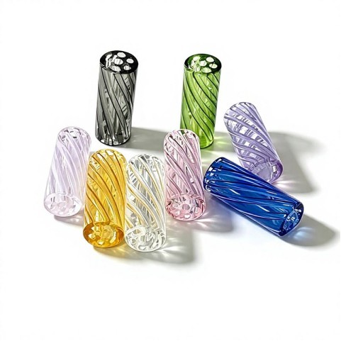Thickened heat-resistant 7-hole spiral-threaded cigarette filter holder
