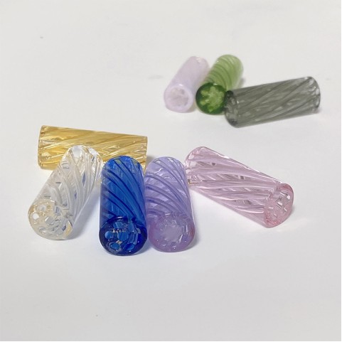 Thickened heat-resistant 7-hole spiral-threaded cigarette filter holder
