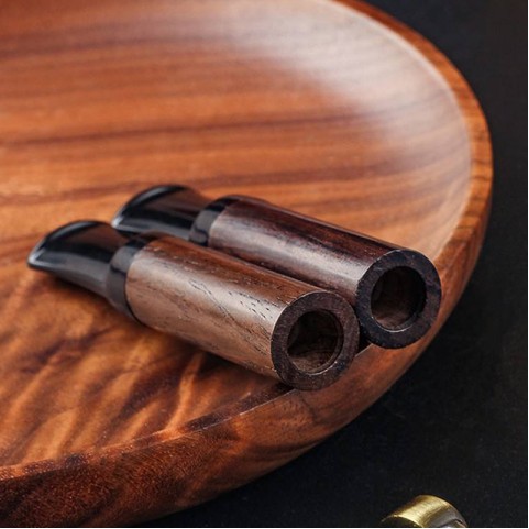 Ebony wood 6mm filter cigarette holder