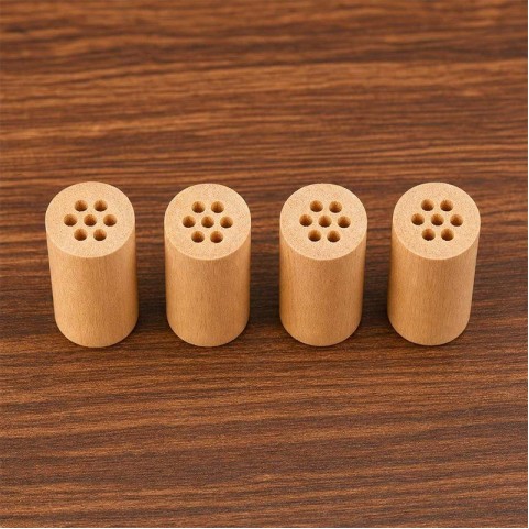 Premium Seven-Hole Natural Solid Wood Cigarette Holder